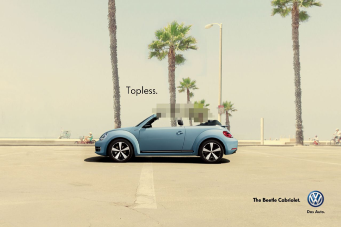 advertising transcreation - VW Beetle Cabriolet