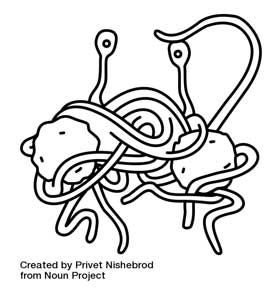 A spaghetti monster