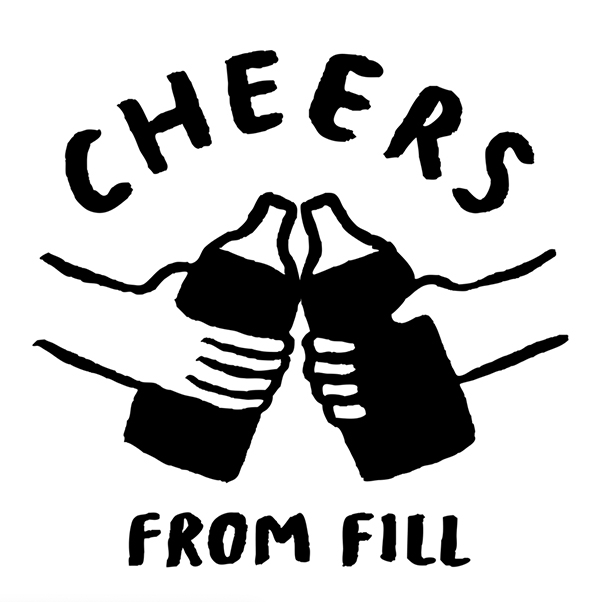 Fill Refill illustration saying 'Cheers from Fill'